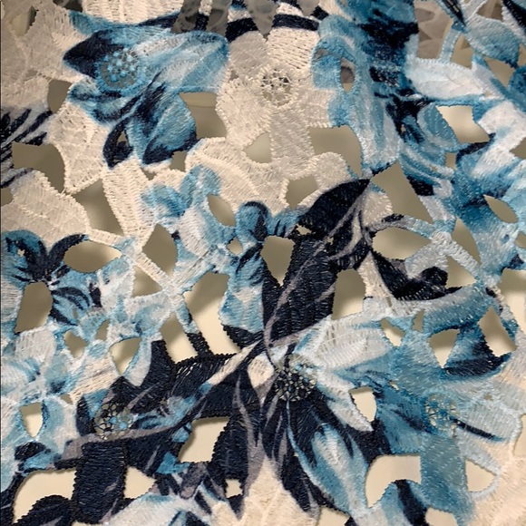 NWT Charter Club floral lace top with cami - Picture 10 of 10